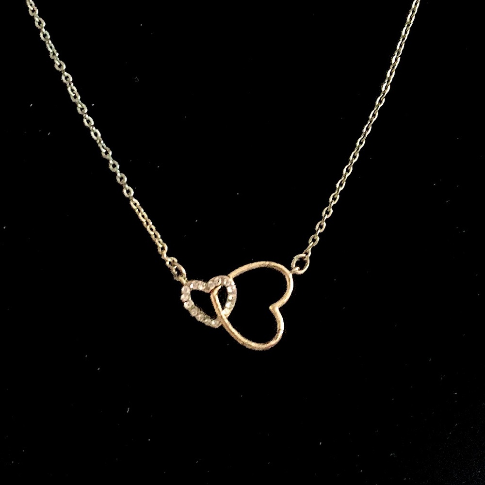 Gold Heart Link Necklace